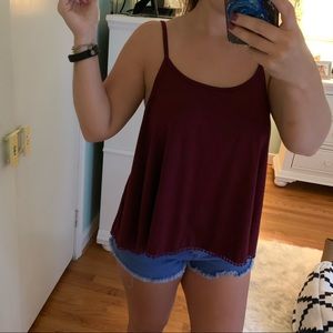 Maroon tank top